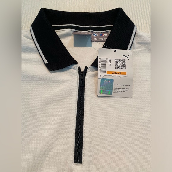 Puma BMW Motorsport Zip Pique Polo Shirt - Picture 10 of 10